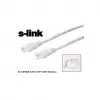 S-LINK SL-CAT606 CAT6 Patch 60CM Kablo (Gri)(1923)