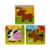 S00002907 PUZZLE ANIMALS 9 PCS 3 AST