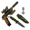S00004308 ASKER SİLAH SET BIÇAK/SİLAH IŞIK/SES 6PR