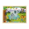 S01002909 WOODEN PUZZLE VEHICLES ANMALS 5 PCS 2 AST