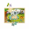 S01002909 WOODEN PUZZLE VEHICLES ANMALS 5 PCS 2 AST