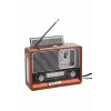 Saatli Fenerli Bluetooth Nostaljik Radyo AUX SD USB Girişli Bluetooth Hoparlör