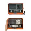 Saatli Fenerli Bluetooth Nostaljik Radyo AUX SD USB Girişli Bluetooth Hoparlör