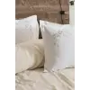 Şaheser Home Collection Yatak Örtüsü Seti Çift Kişilik Derek Bej