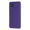 Samsung Galaxy A22 Kılıf Nano İçi Kadife Silikon - Mor