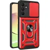 Samsung Galaxy M15 Kılıf Pars Lens Yüzüklü Silikon - Kırmızı