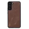 Samsung Galaxy S22 Plus Uyumlu Deri Cüzdanlı Kılıf MWWN G2 Kahve