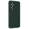 Samsung Galaxy S24 Fe Kılıf Nano İçi Kadife Silikon - Koyu Yeşil