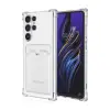 Samsung Galaxy S24 Ultra Kılıf Kart Şeffaf Silikon - Şeffaf
