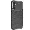 Samsung Galaxy S25 Kılıf Auto Focus Karbon Kapak - Siyah