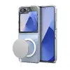 Samsung Galaxy Z Flip 6 Kılıf Magneticsafe Şeffaf Silikon - Şeffaf