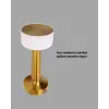 Şarj Edilebilir LED Masa Lambası USB Girişli, Metal Yapı
