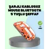 Şarjlı Ergonomik Fare – 1600 DPI, Sessiz Tıklama Özellikli