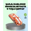 Şarjlı Ergonomik Fare – 1600 DPI Sessiz Tıklama Özellikli