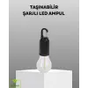 Şarjlı Kancalı LED Lamba – Kamp, Balkon ve Acil Durum Işığı