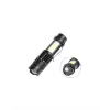 Şarjlı LED El Feneri - 14500 Pil Dahil, 4 Işık Modu, Mini Boy