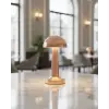 Şarjlı LED Masa Lambası 3 Kademe Dokunmatik Bronz Modern Tasarım