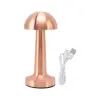 Şarjlı LED Masa Lambası 3 Kademe Dokunmatik Bronz Modern Tasarım