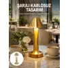 Şarjlı Masa Lambası 3 Işık Modu Kademesiz Karartma Metal Gövde Yeni Nesil