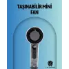 Şeffaf Kasa El Fanı | 5V 2A | 100 Kademeli Hava Akışı | Type-C Girişli
