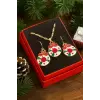 Şeker Yılbaşı Kutulu Zincir Kolye Set