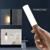 Sensörlü Usb Şarjlı Mıknatıslı Taşınabilir Duvar Aplik Masa Lambası Ahşap Görünümlü Gün Işığı Bx40