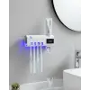 Sensörlü UV Sterilize Diş Fırçası Tutucu ve Macun Sıkma Aparatı