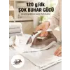 Seramik Tabanlı Buharlı Ütü 2200W Dikey Ütüleme 300ml Kahverengi