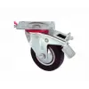 Servis Tekeri - Tablalı Frenli Siyah Döner - Çap 100 Mm