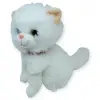 Sesli Peluş Kedi Van Kedisi 25 cm - Beyaz - 1 ADET