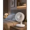 Sessiz Çalışan Mini Masaüstü Fan 2 Kademeli Otomatik Salınımlı