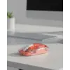 Sessiz Tıklamalı Şeffaf Mouse Bluetooth ve USB Uyumlu