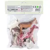 SH-9001-Vardem Poşetli 6Pcs 8 İnch  Çiftlik Hayvan ve Dinozor Set
