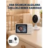 Sıcaklık Sensörlü Güvenli Bebek Kamerası İki Yönlü Ses Yeni Nesil