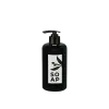 Sıvı Sabunluk Yuvarlak Plastik  500 ML - Siyah