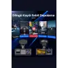 Siyah 1080p Araç içi 3 Kameralı Lcd Ekranlı Gece Görüşlü , G-sensör , Geri Görüş Kamera