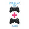 Siyah Bluetooth bağlantılı, hızlı şarj özellikli, 2 adet Playstation 3 uyumlu gamepad