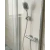 Siyah Duş Başlığı Seti Spiral Hortumlu El Duşu ve Duvar Askısı Banyo Seti