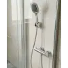 Siyah Duş Başlığı Seti Spiral Hortumlu El Duşu ve Duvar Askısı Banyo Seti