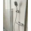 Siyah Duş Başlığı Seti Spiral Hortumlu El Duşu ve Duvar Askısı Banyo Seti