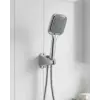 Siyah Duş Seti El Duşu Başlığı Spiral Hortum ve Duvar Askısı Banyo Duş Seti