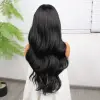 Siyah Fiber Sen Daalı Tül Peruk