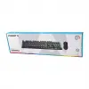 Siyah Gökkuşağı Işıklı Usb Kablolu Oyuncu Klavye - Mouse Set Bx40