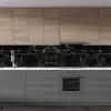 Siyah Mermer Desenli Yapışkanlı Kaplama Kağıdı 5 Metre
