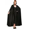 Siyah Renk Yakalı Halloween Pelerini 120 cm