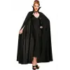 Siyah Renk Yakalı Halloween Pelerini 120 cm