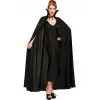 Siyah Renk Yakalı Halloween Pelerini 120 Cm Bx40