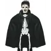 Siyah Renk Yakalı Halloween Pelerini 90 cm