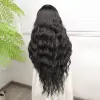 Siyah Su Daalı Fiber Sen Tül Peruk