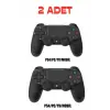 Siyah wireless bluetooth joystick PS4 uyumlu titreşimli oyun kolu 1 yıl garantili